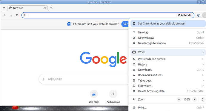 No tool bar
