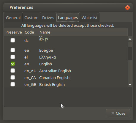 bleachbit_languages