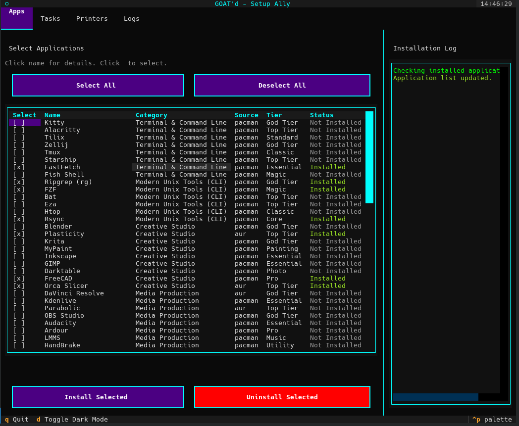 r/EndeavourOS - [Tool] I built a post-install tool for EndeavourOS/Arch --GOATd-Setup-Ally--|750xauto